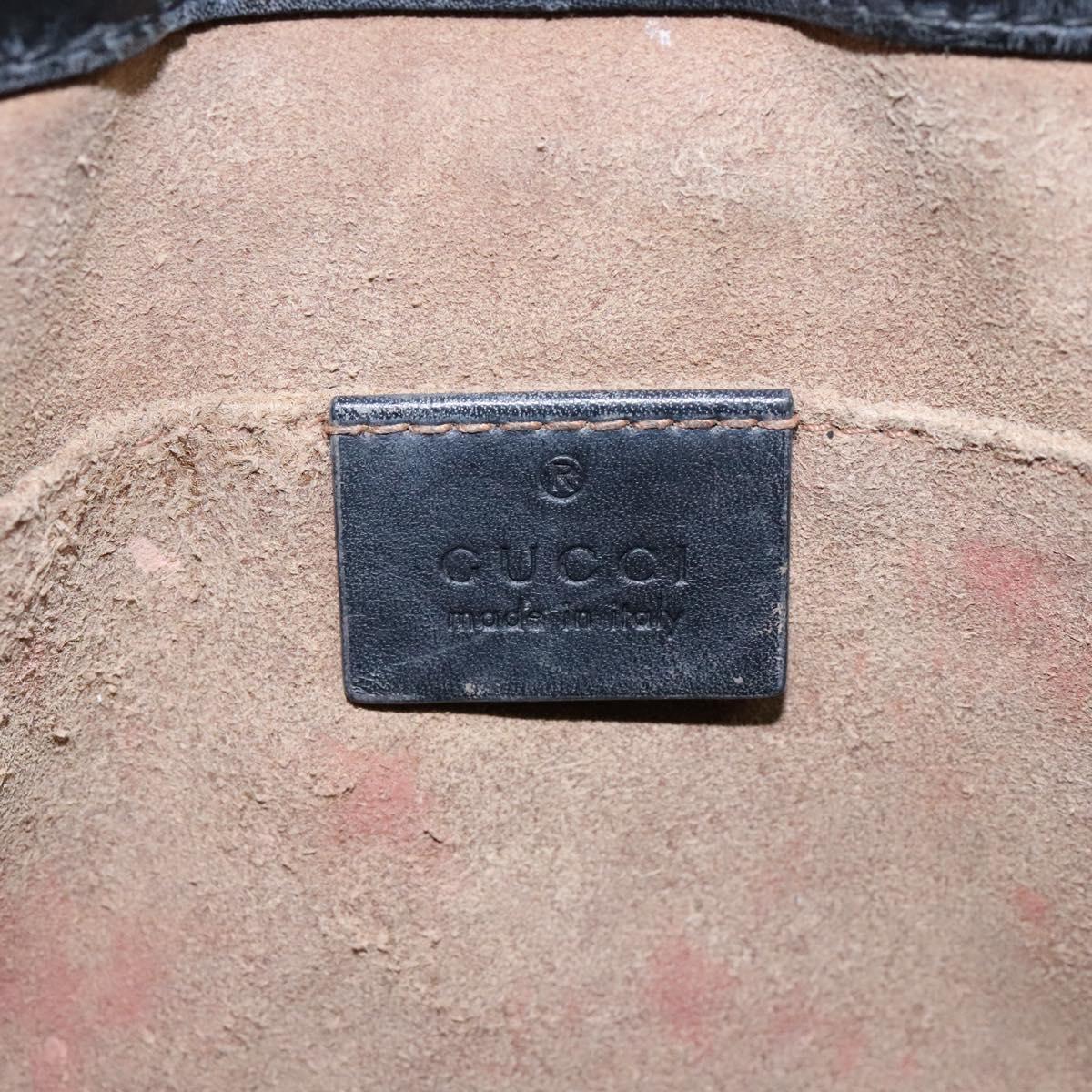 GUCCI GG Supreme Chain Shoulder Bag PVC Beige Gold 498156 Auth bs28269