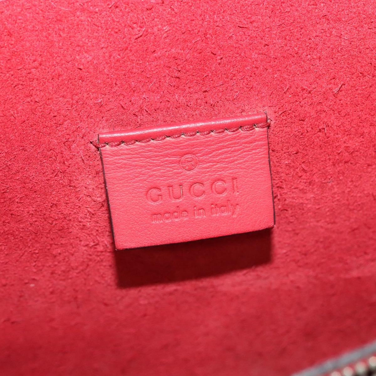 GUCCI GG Supreme Chain Dionysus Bag PVC Beige Silver 400249 Auth bs28270