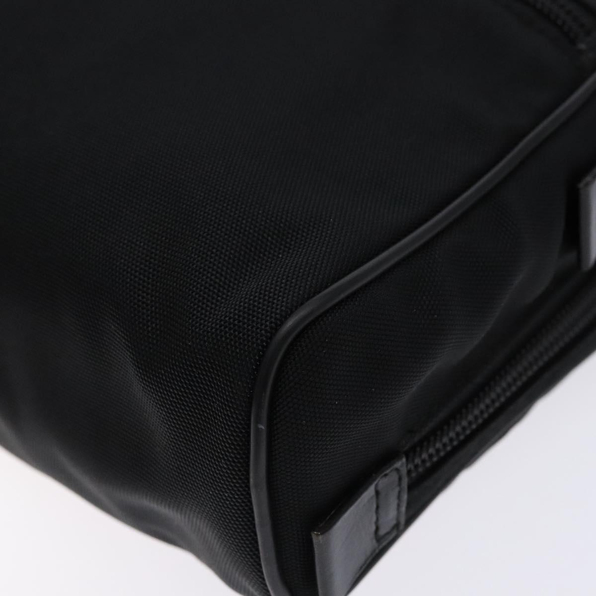 GUCCI Clutch Bag Nylon Black Silver 018 1607 Auth bs28277
