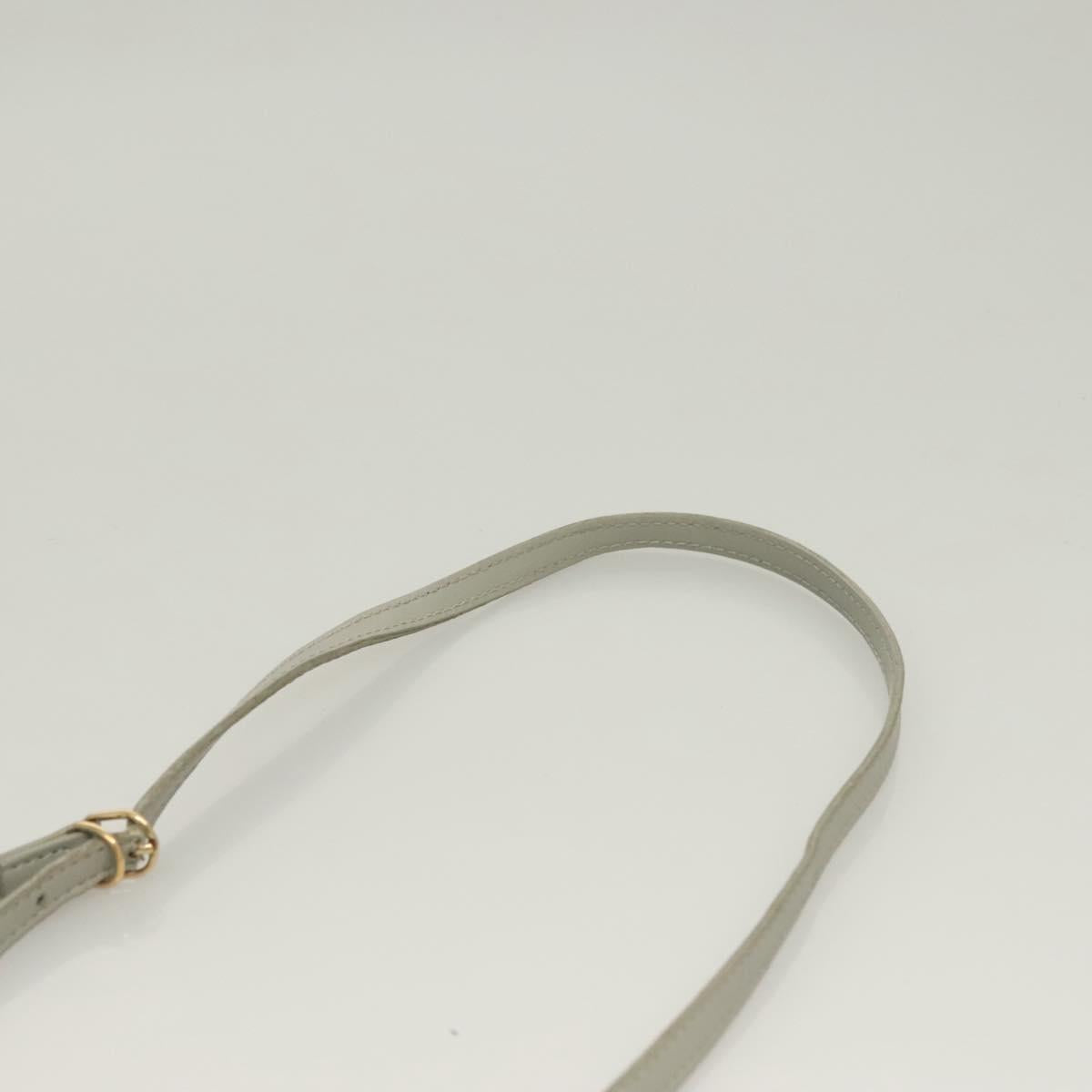 BALENCIAGA Hand Bag Leather 2way Gray Gold Auth bs28318