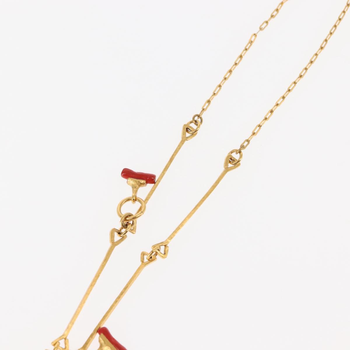 BALENCIAGA Necklace Metal Gold Auth bs28337