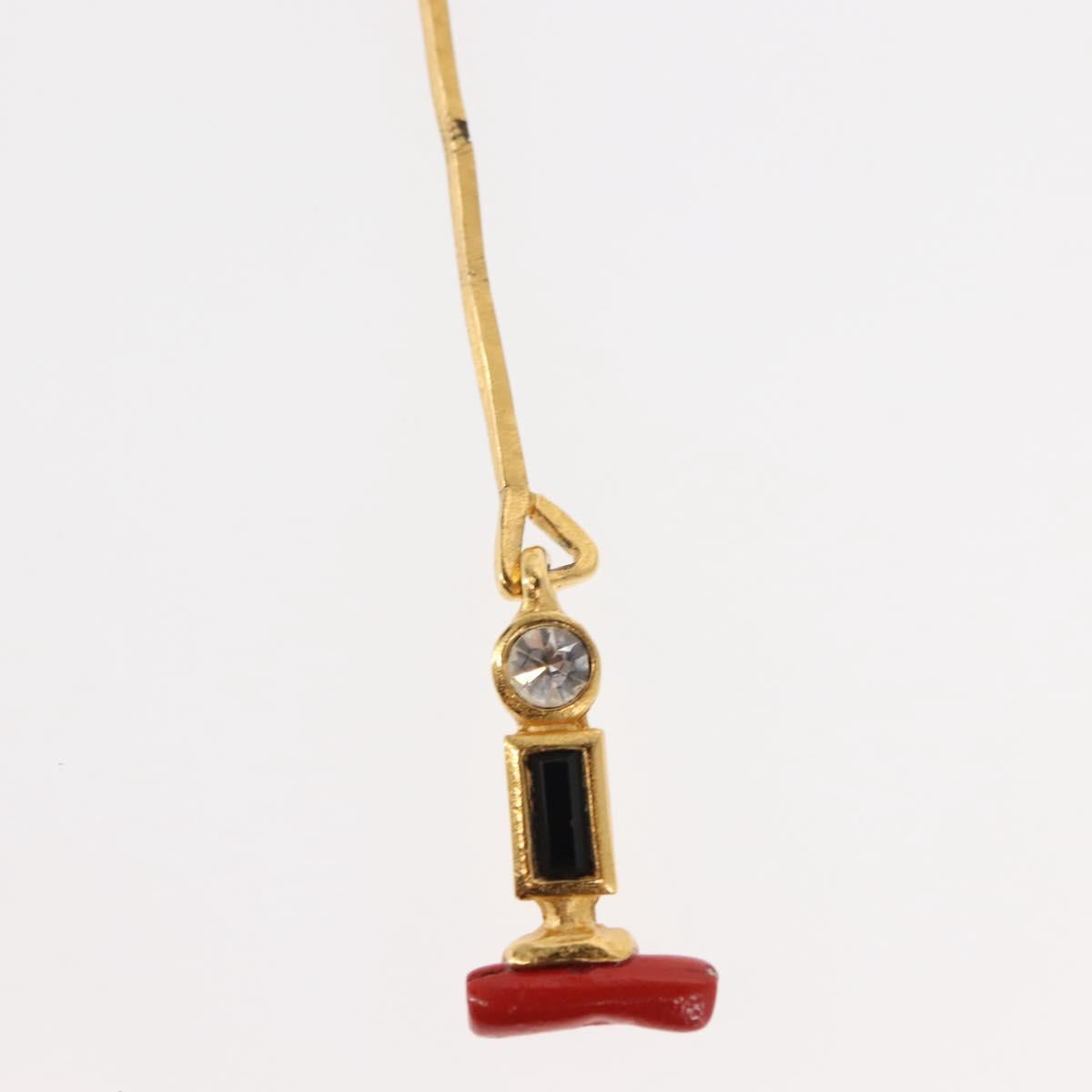 BALENCIAGA Necklace Metal Gold Auth bs28337