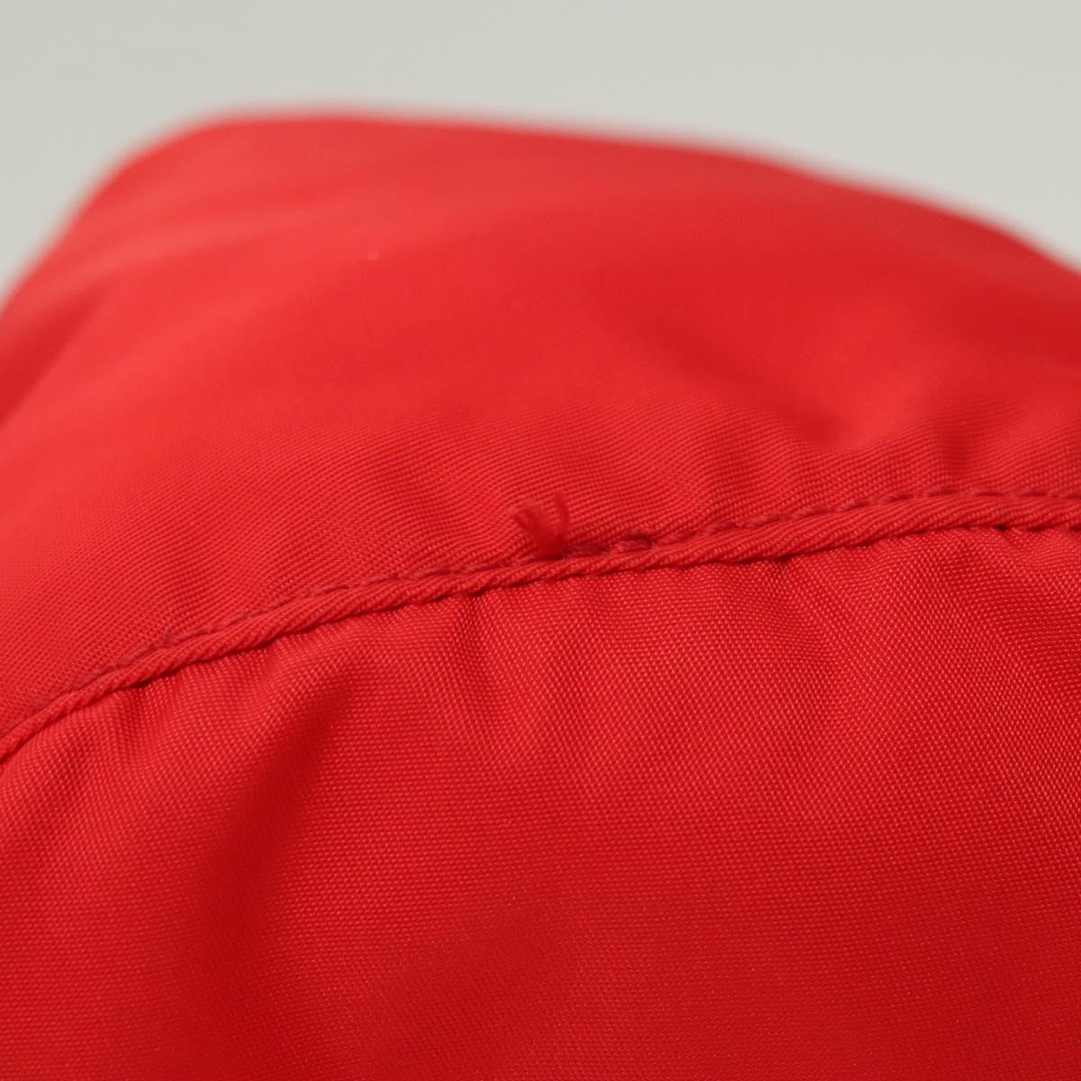 PRADA Pouch Nylon 2Set Red Black Auth bs28341