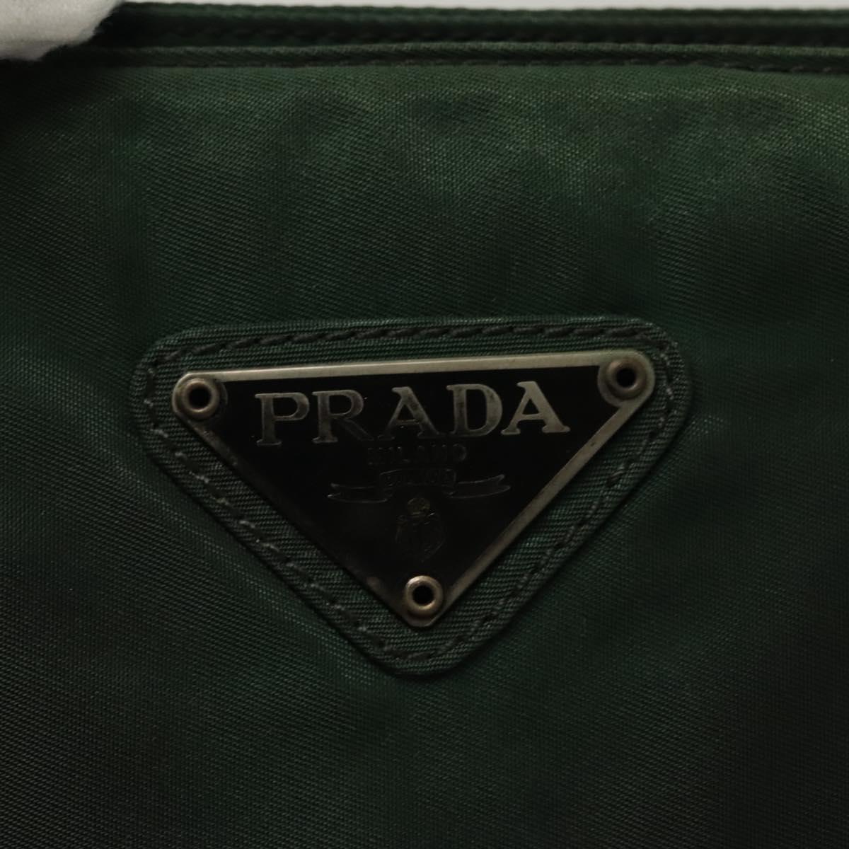 PRADA Tote Bag Nylon Green Auth bs28392