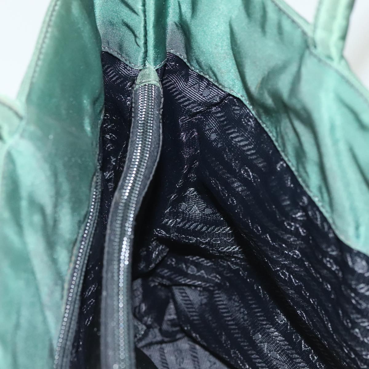 PRADA Tote Bag Nylon Green Auth bs28392