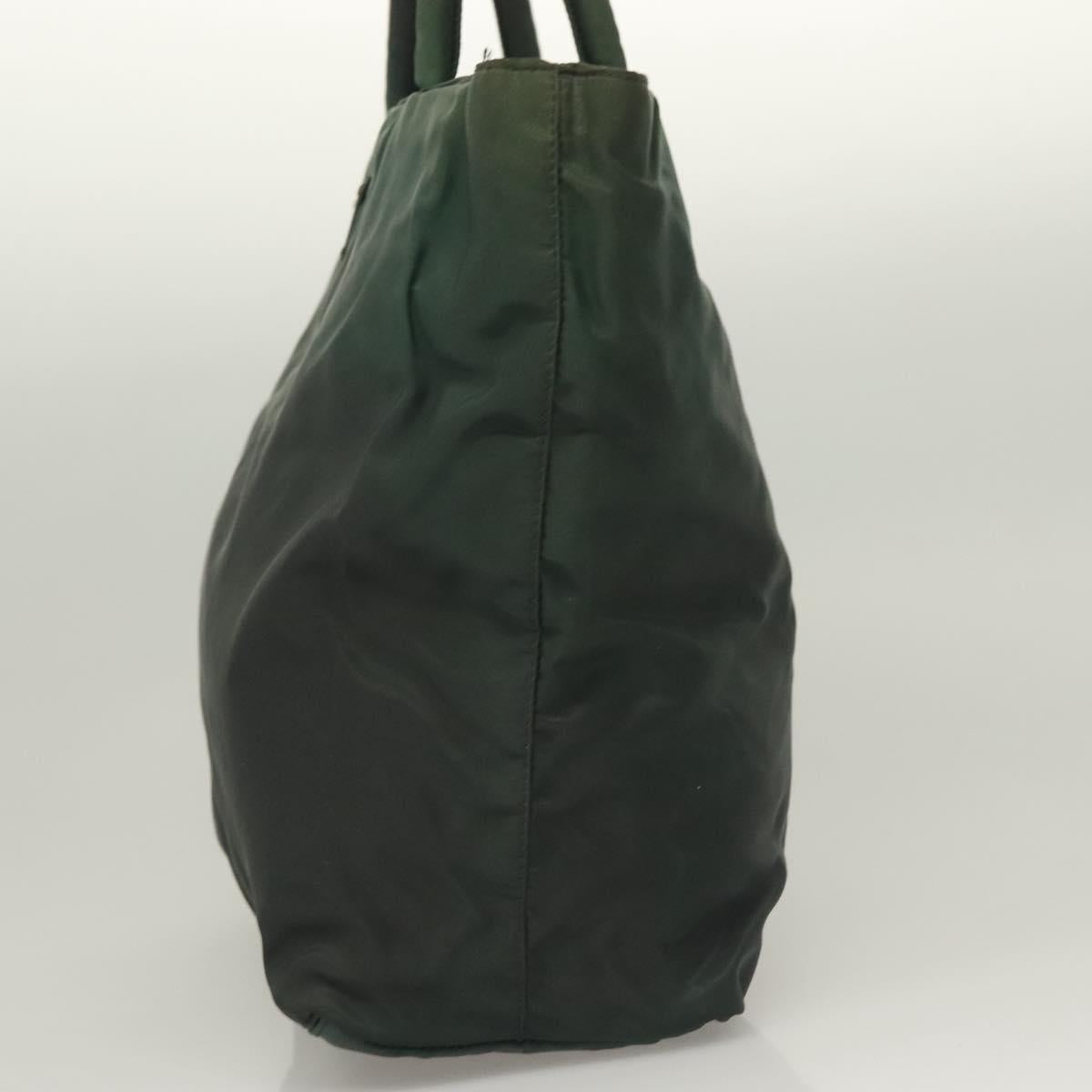 PRADA Tote Bag Nylon Green Auth bs28392
