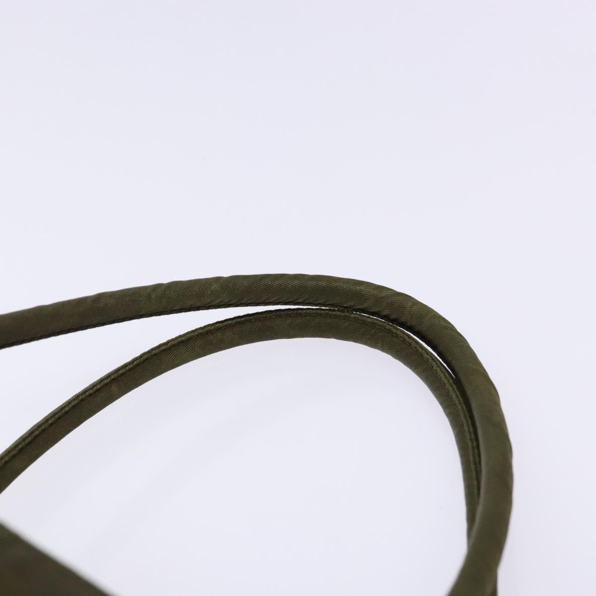 PRADA Tote Bag Nylon Khaki Auth bs28393