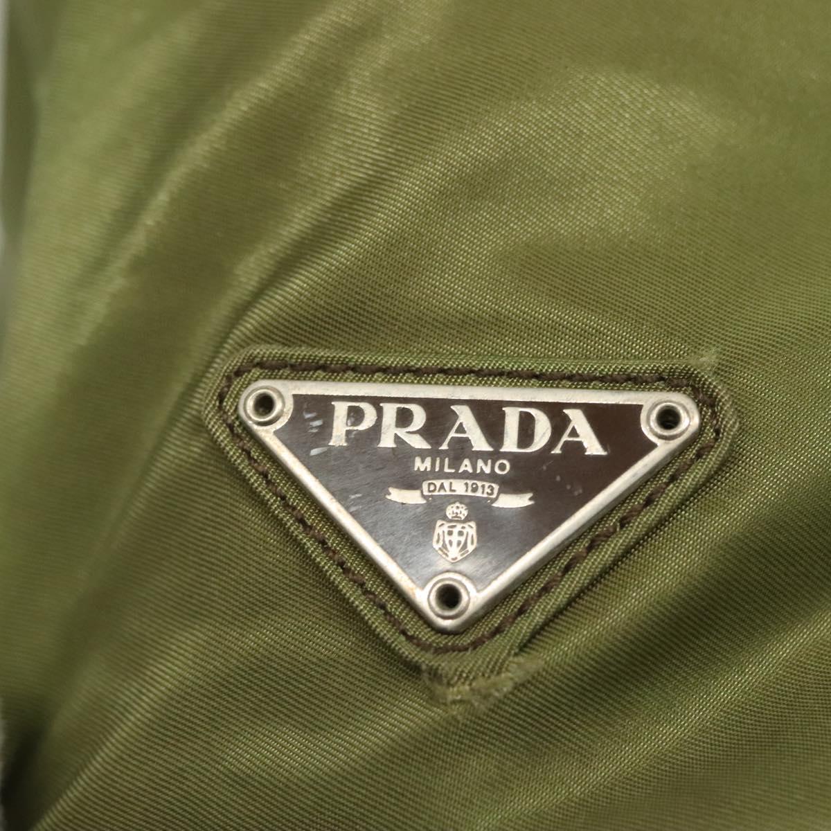 PRADA Tote Bag Nylon Khaki Auth bs28394