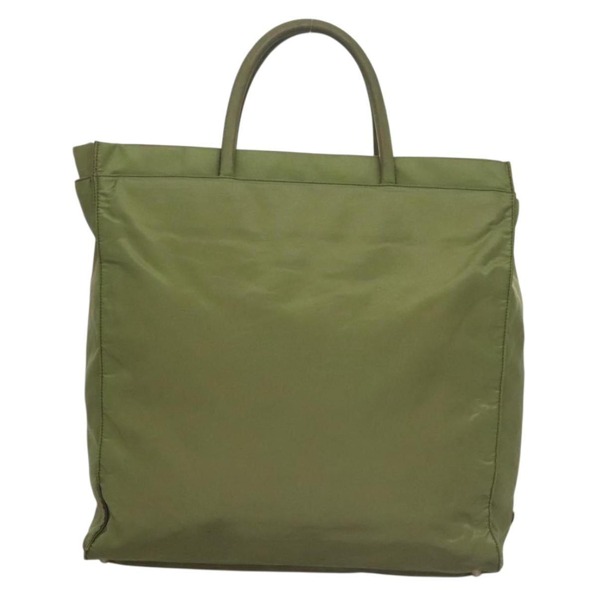 PRADA Tote Bag Nylon Khaki Auth bs28394