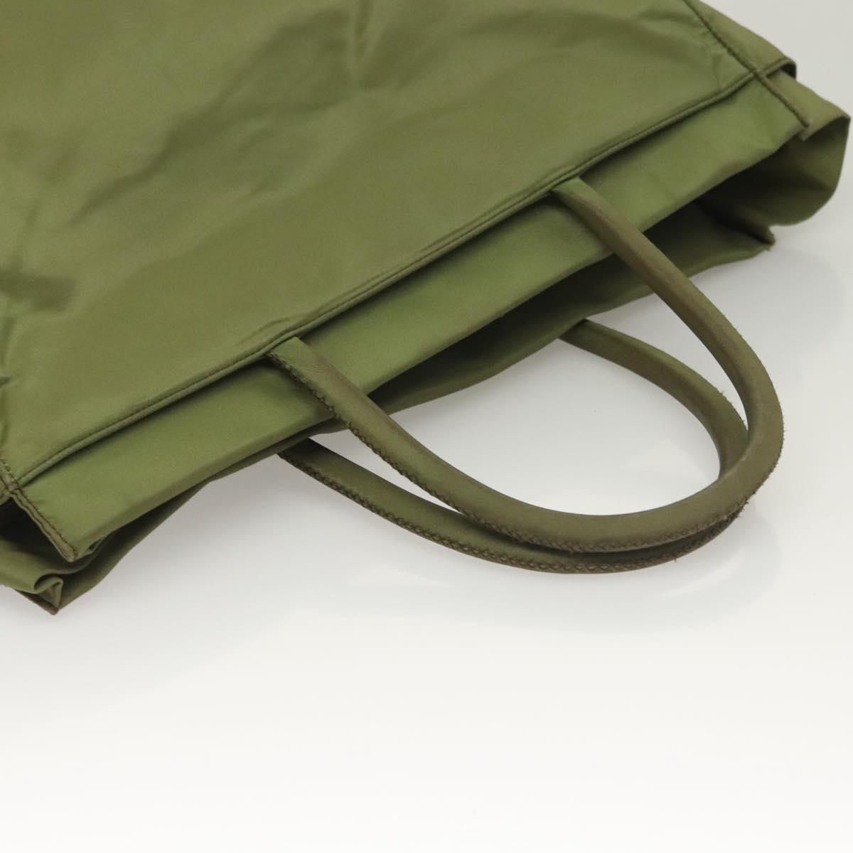 PRADA Tote Bag Nylon Khaki Auth bs28394