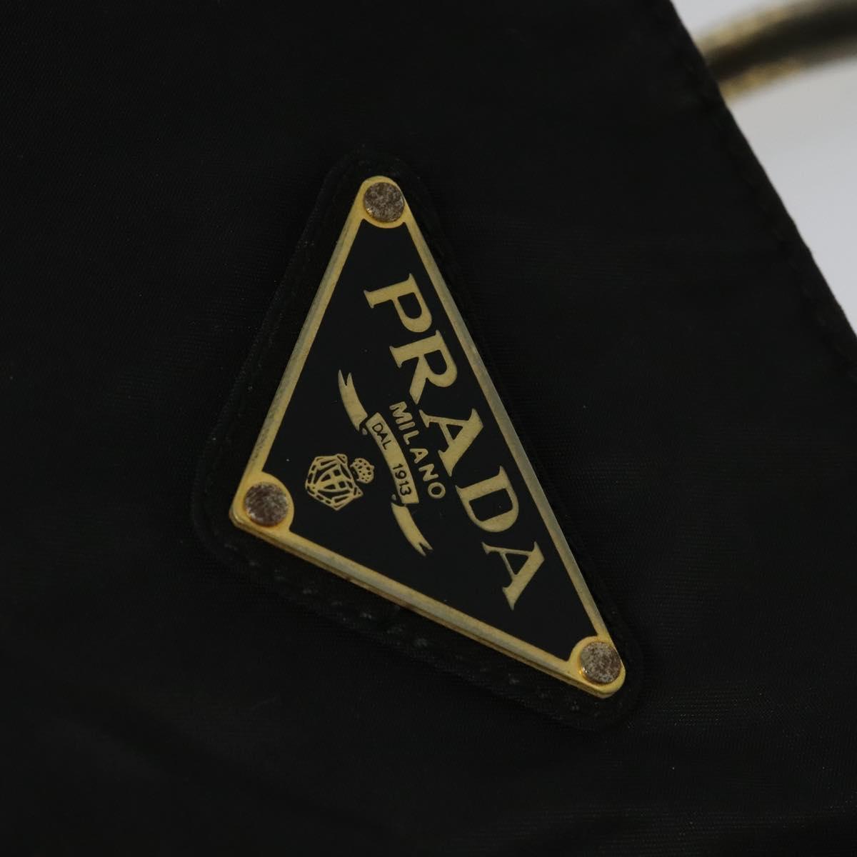 PRADA Tote Bag Nylon Black Auth bs28398