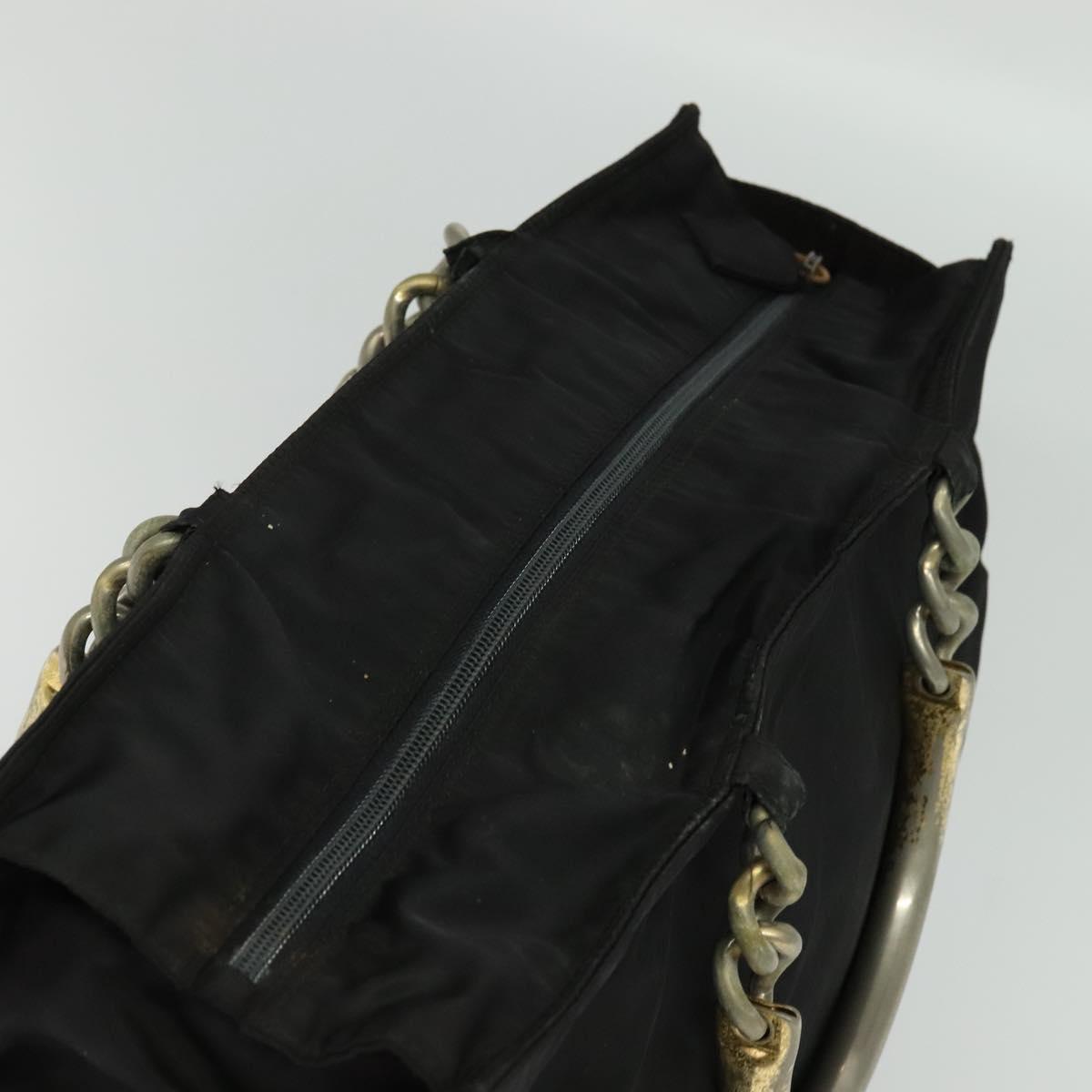 PRADA Tote Bag Nylon Black Auth bs28398