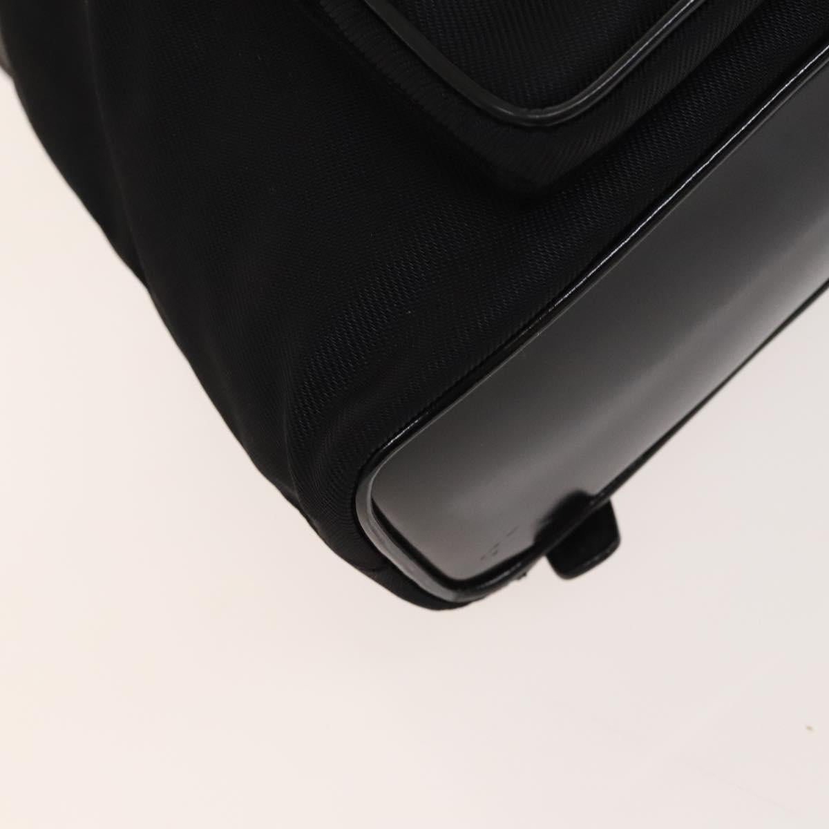 GUCCI Bamboo Backpack Nylon Black Silver 03 2265 0030 Auth bs28427