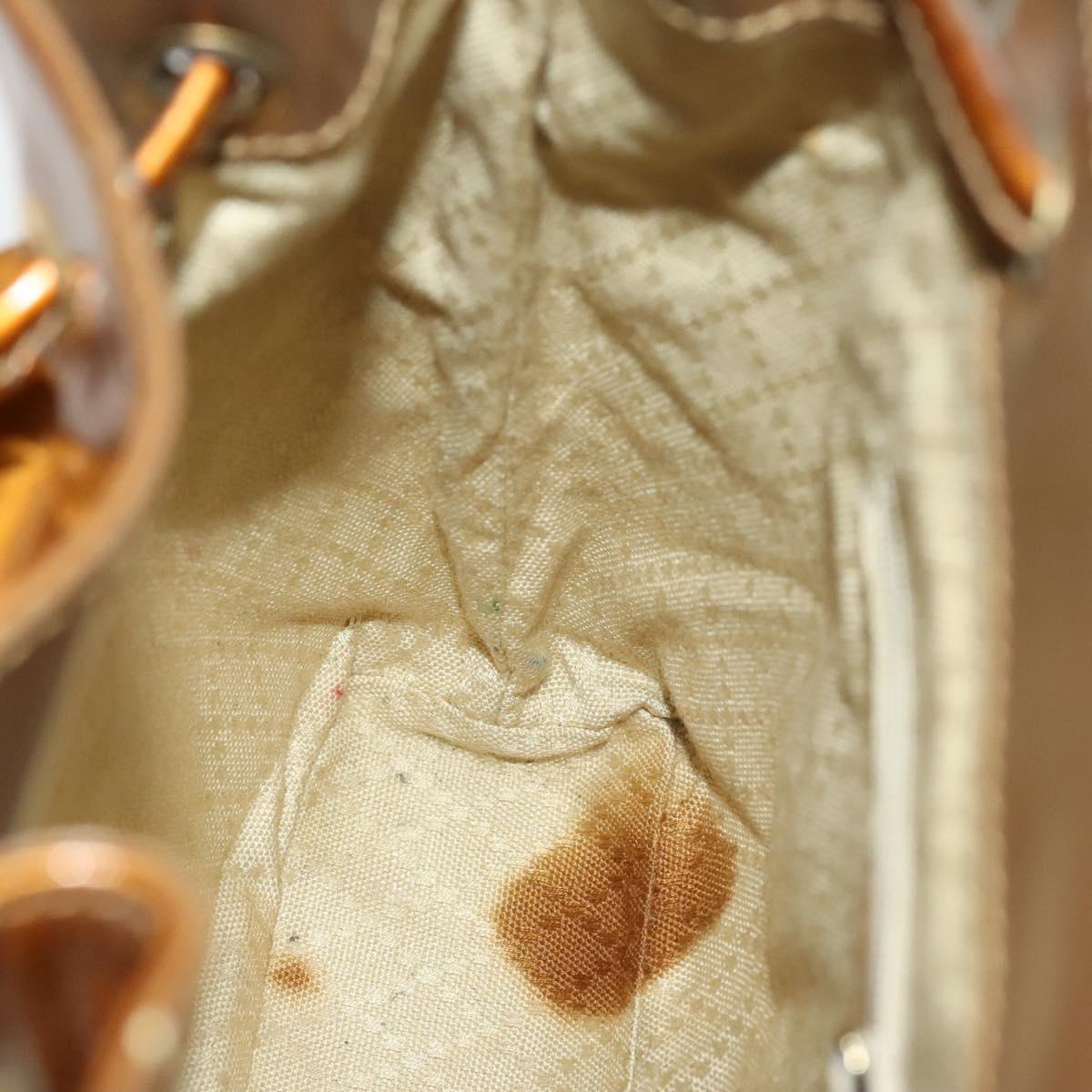 GUCCI Bamboo Backpack Enamel Outlet Brown Gold 003 8030 Auth bs28446