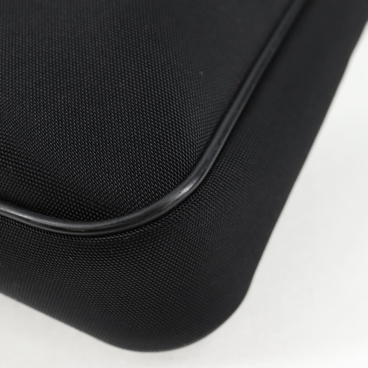 GUCCI Shoulder Bag Nylon Black Silver 73955 Auth bs28449
