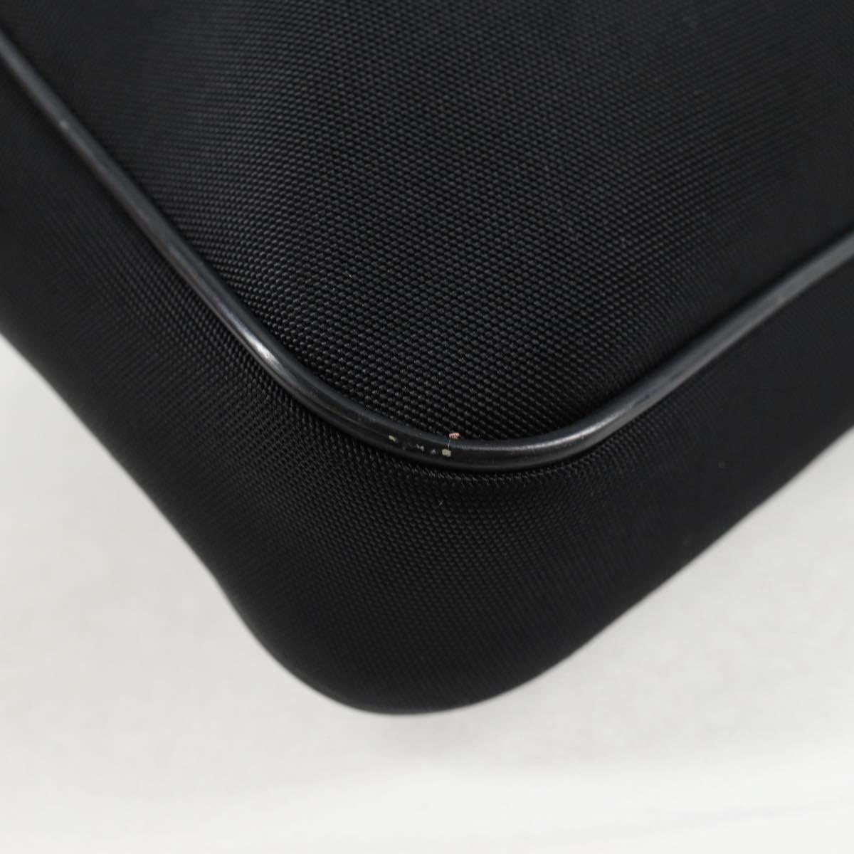 GUCCI Shoulder Bag Nylon Black Silver 73955 Auth bs28449