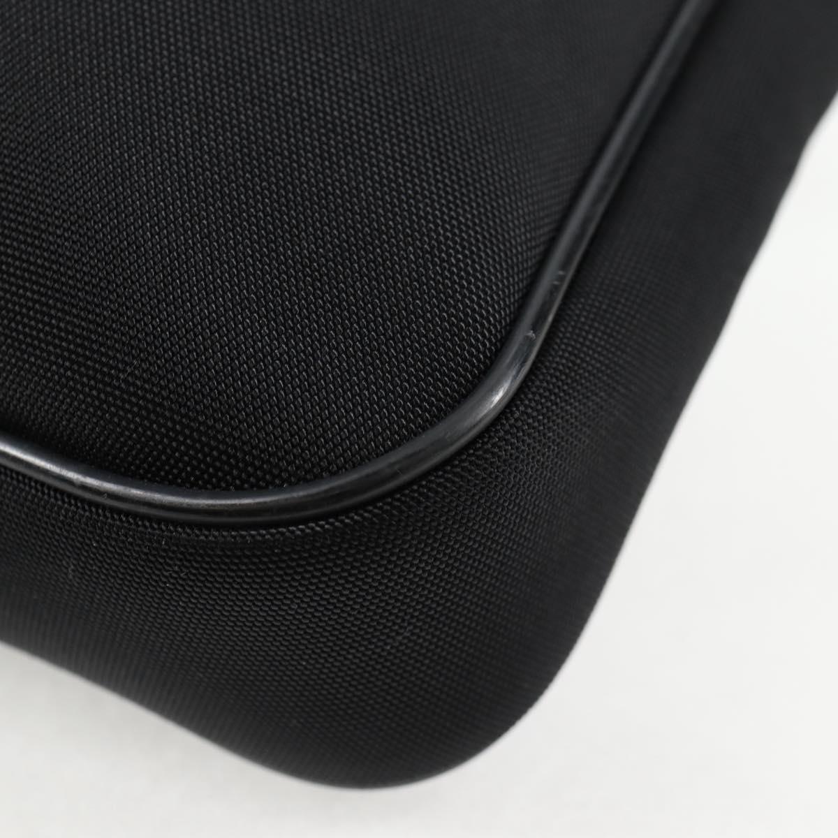 GUCCI Shoulder Bag Nylon Black Silver 73955 Auth bs28449