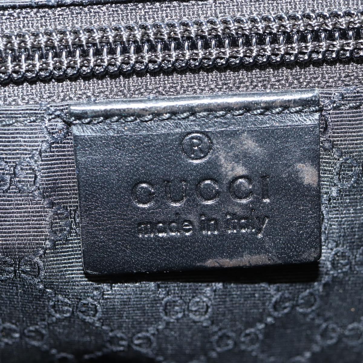 GUCCI Shoulder Bag Nylon Black Silver 73955 Auth bs28449