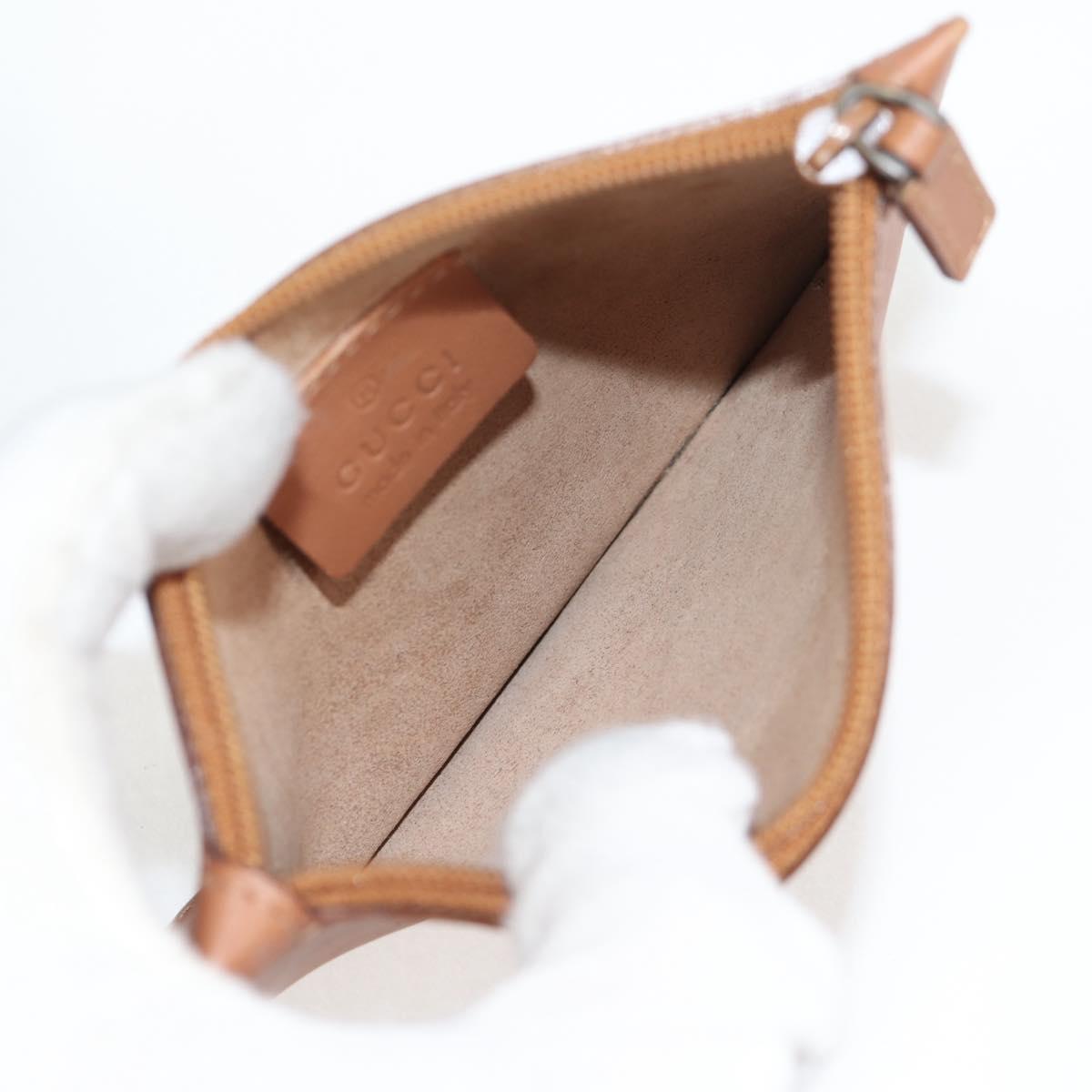 GUCCI Tote Bag Leather Beige 94898 Auth bs28450