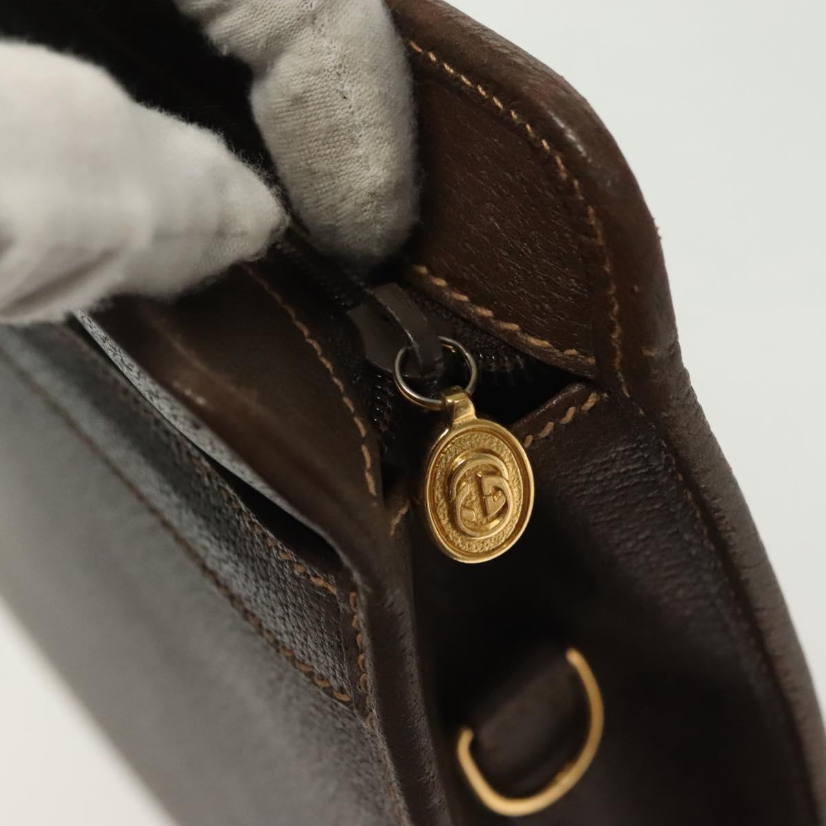 GUCCI Business Bag Leather Beige 015 14 0286 Auth bs28497