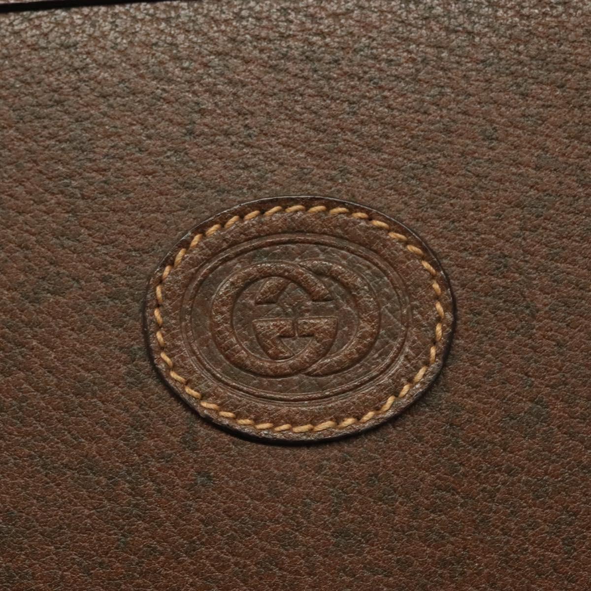 GUCCI Business Bag Leather Beige 015 14 0286 Auth bs28497