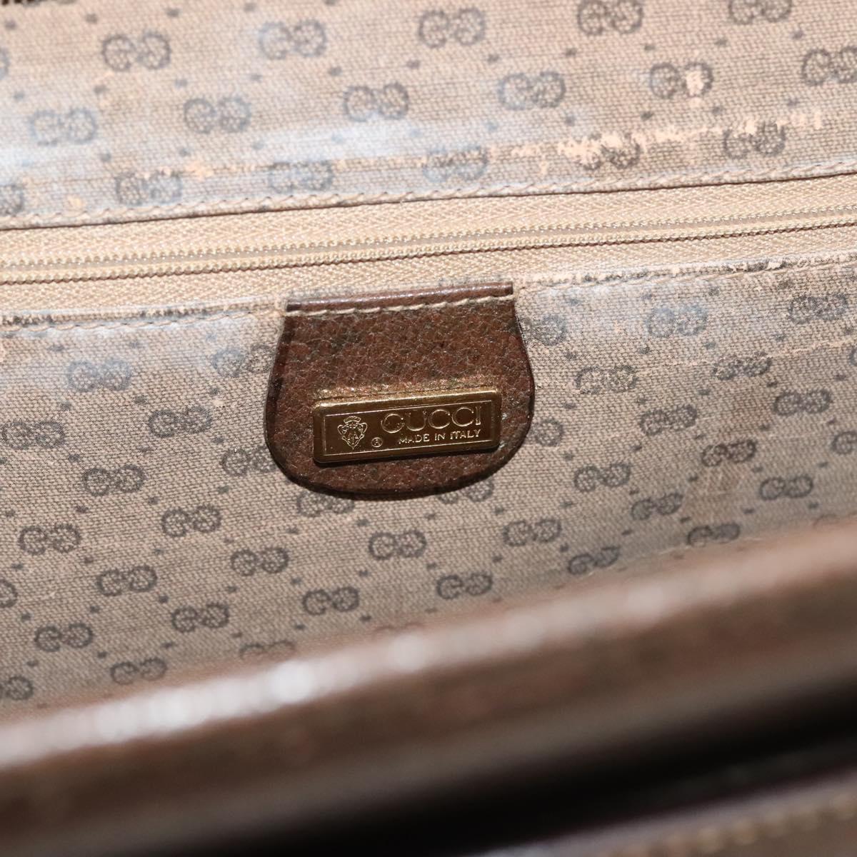 GUCCI Business Bag Leather Beige 015 14 0286 Auth bs28497