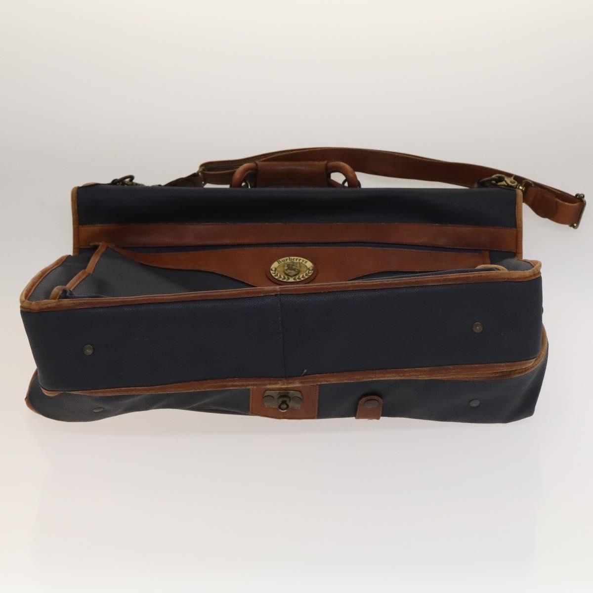 Burberrys Garment Cover Leather PVC Navy Auth bs28531