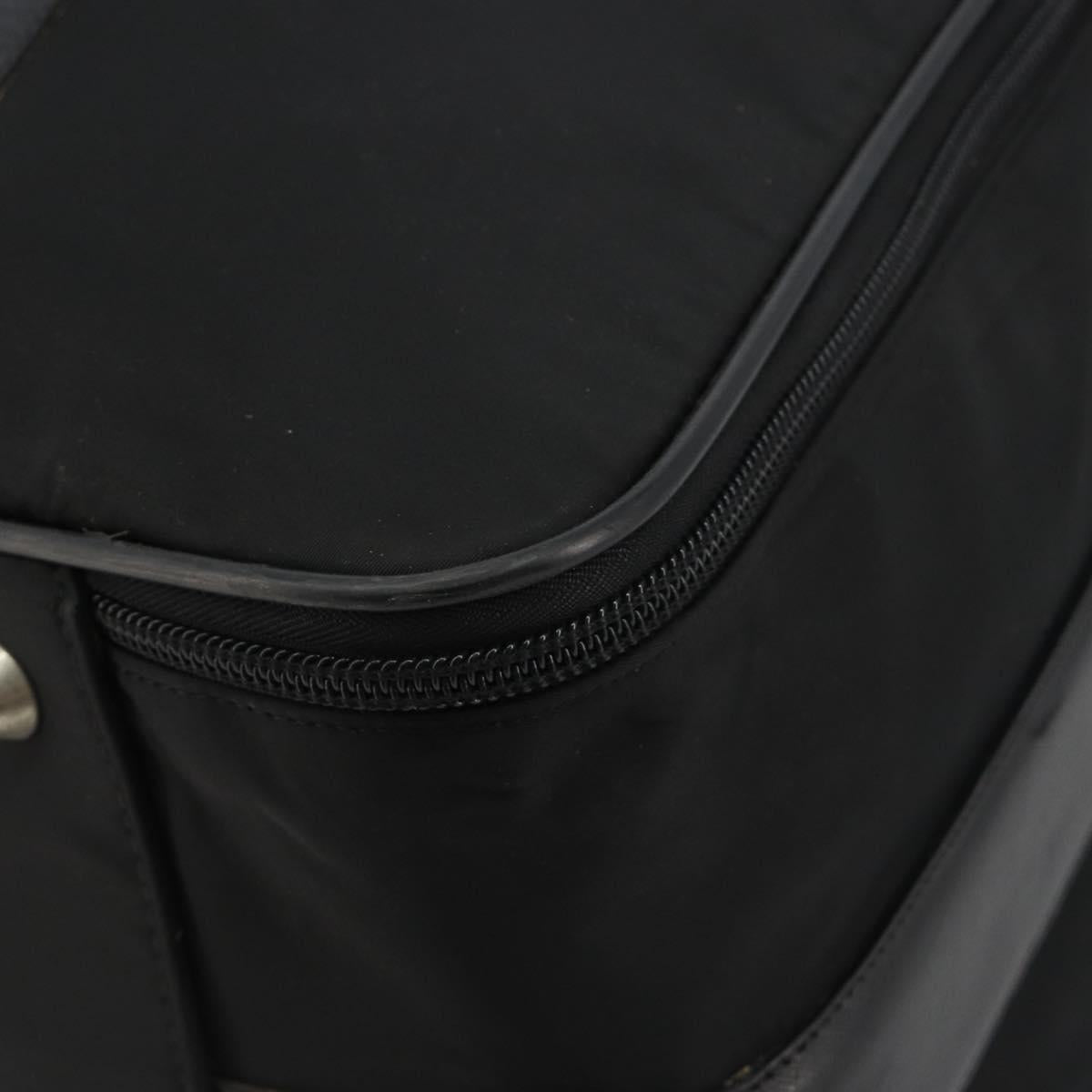 PRADA Suitcase Nylon Black Silver Auth bs28547