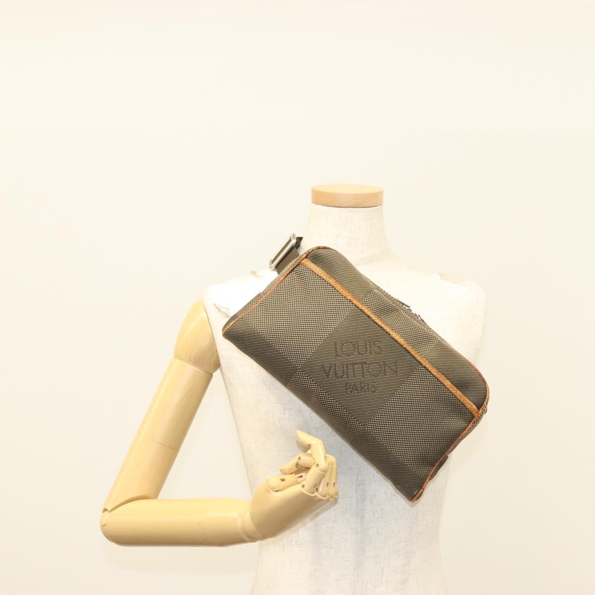 LOUIS VUITTON Damier Geant Acrobat Shoulder Bag Khaki M93619 LV Auth bs28556