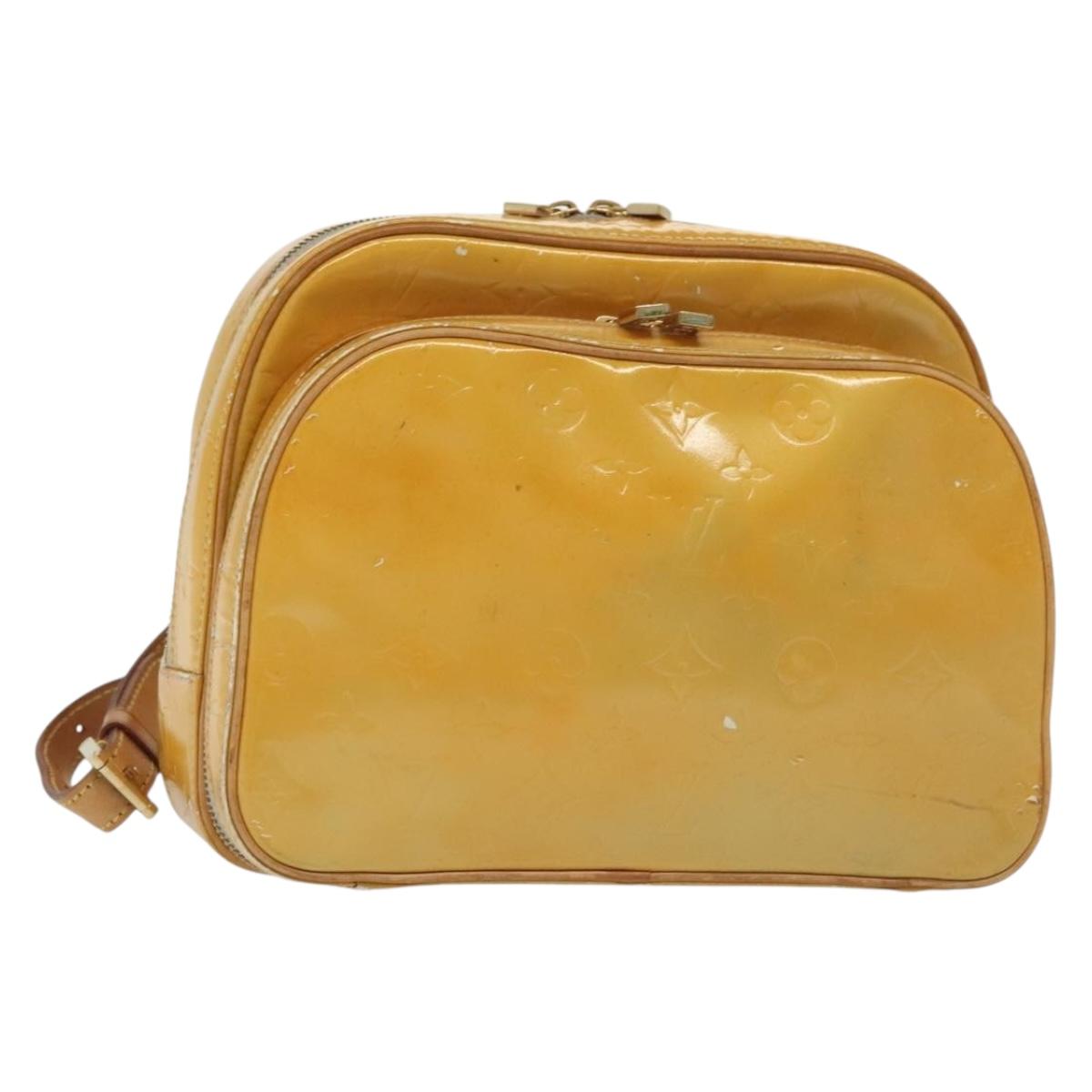 LOUIS VUITTON Monogram Vernis Marley Backpack Gris M91038 LV Auth bs28557