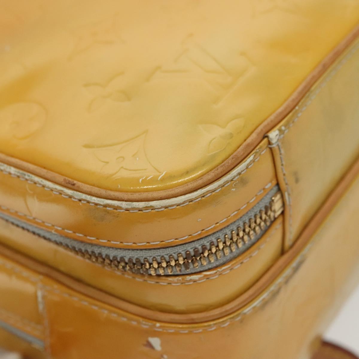 LOUIS VUITTON Monogram Vernis Marley Backpack Gris M91038 LV Auth bs28557