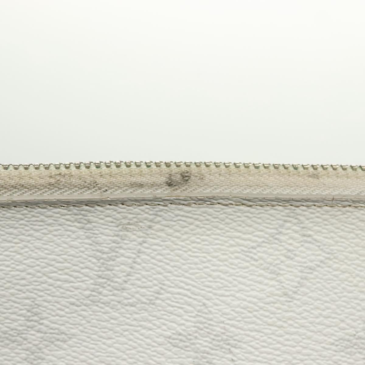 LOUIS VUITTON Monogram White Zipped Pouch GM Clutch Bag M68310 LV Auth bs28559