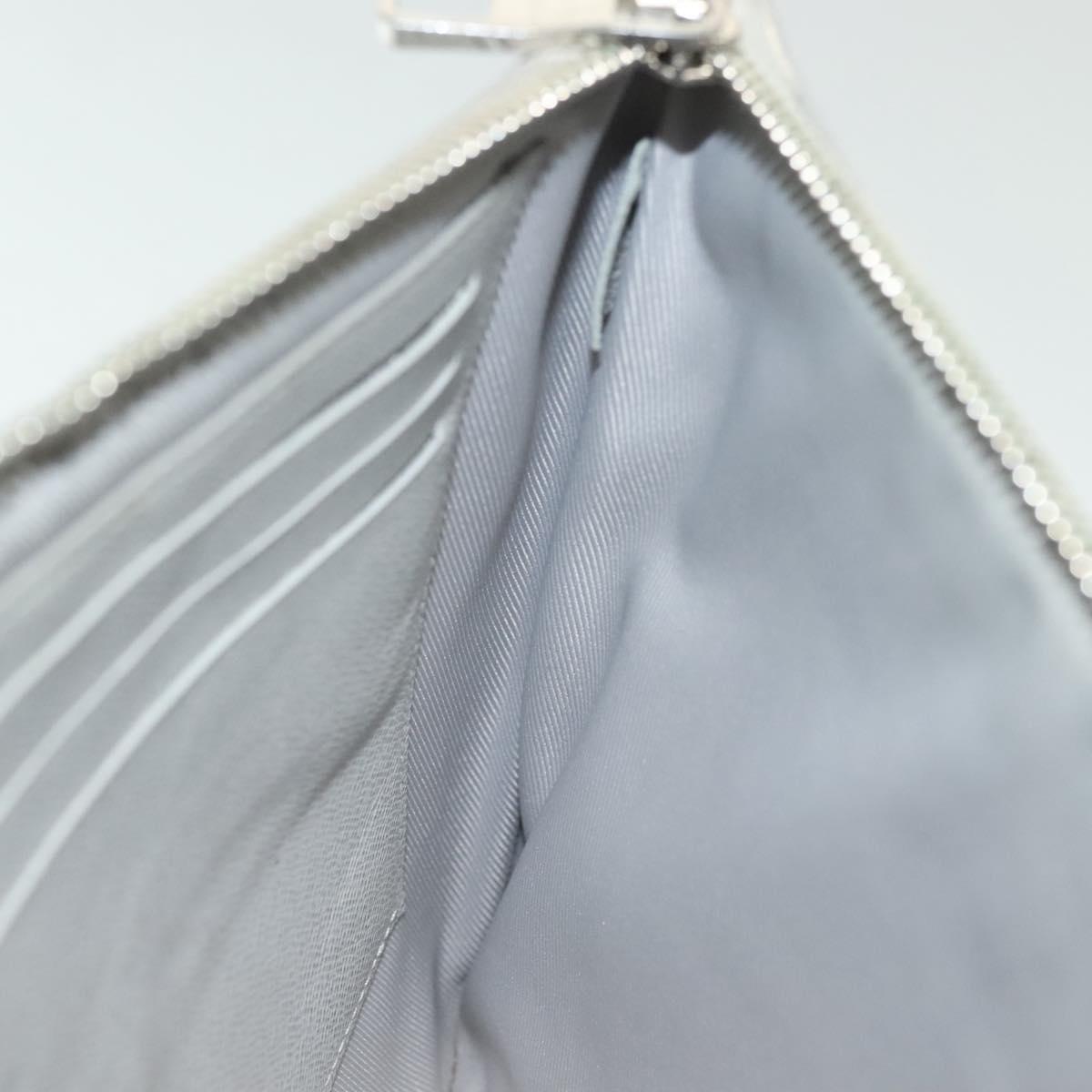 LOUIS VUITTON Monogram White Zipped Pouch GM Clutch Bag M68310 LV Auth bs28559