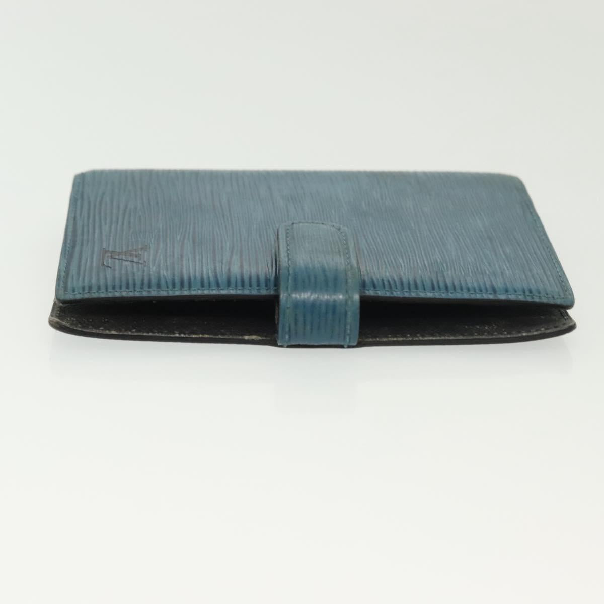 LOUIS VUITTON Epi Agenda PM Day Planner Cover Blue R20055 LV Auth bs28570