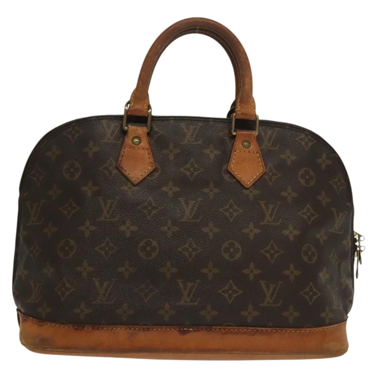 LOUIS VUITTON Monogram Alma Hand Bag M51130 LV Auth bs28582