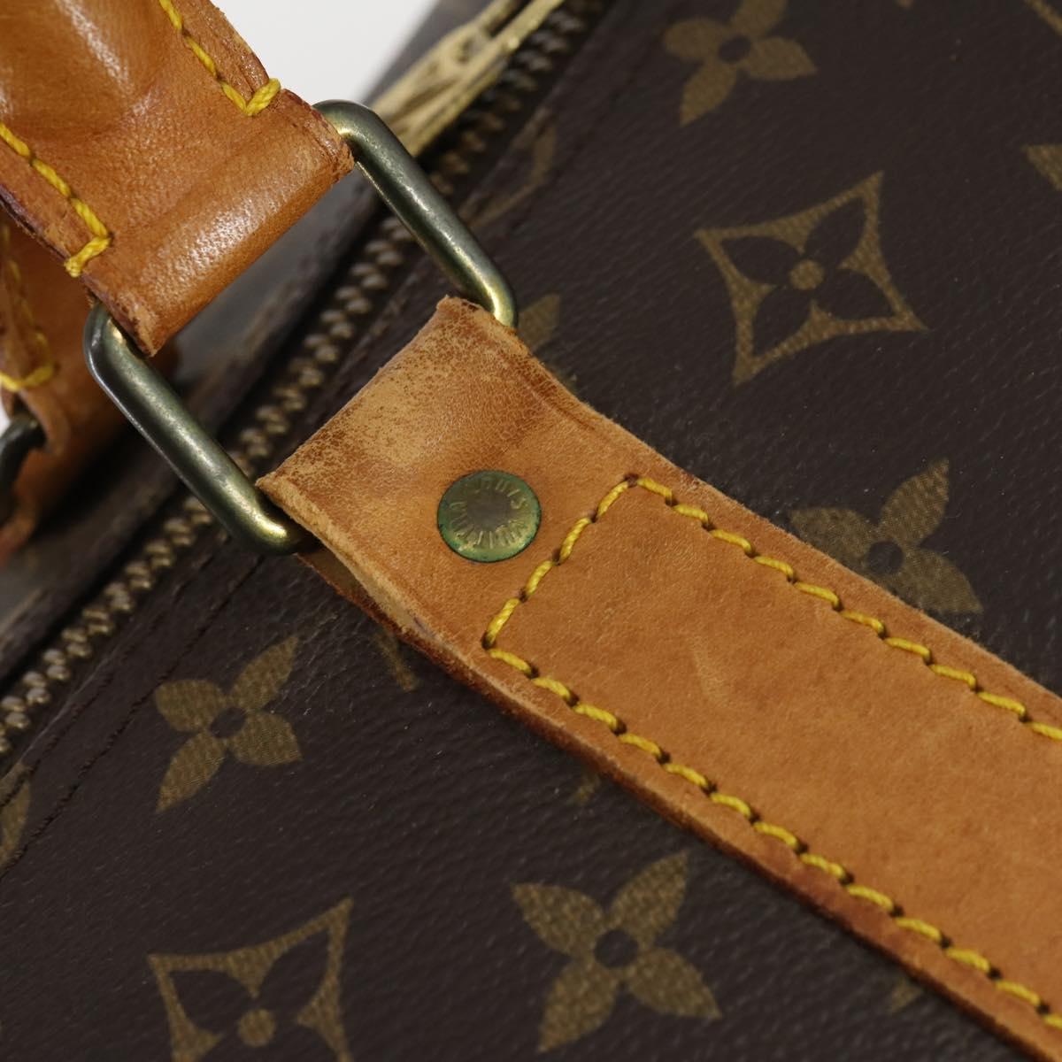 LOUIS VUITTON Monogram Keepall Bandouliere 60 Boston Bag M41412 LV Auth bs28590