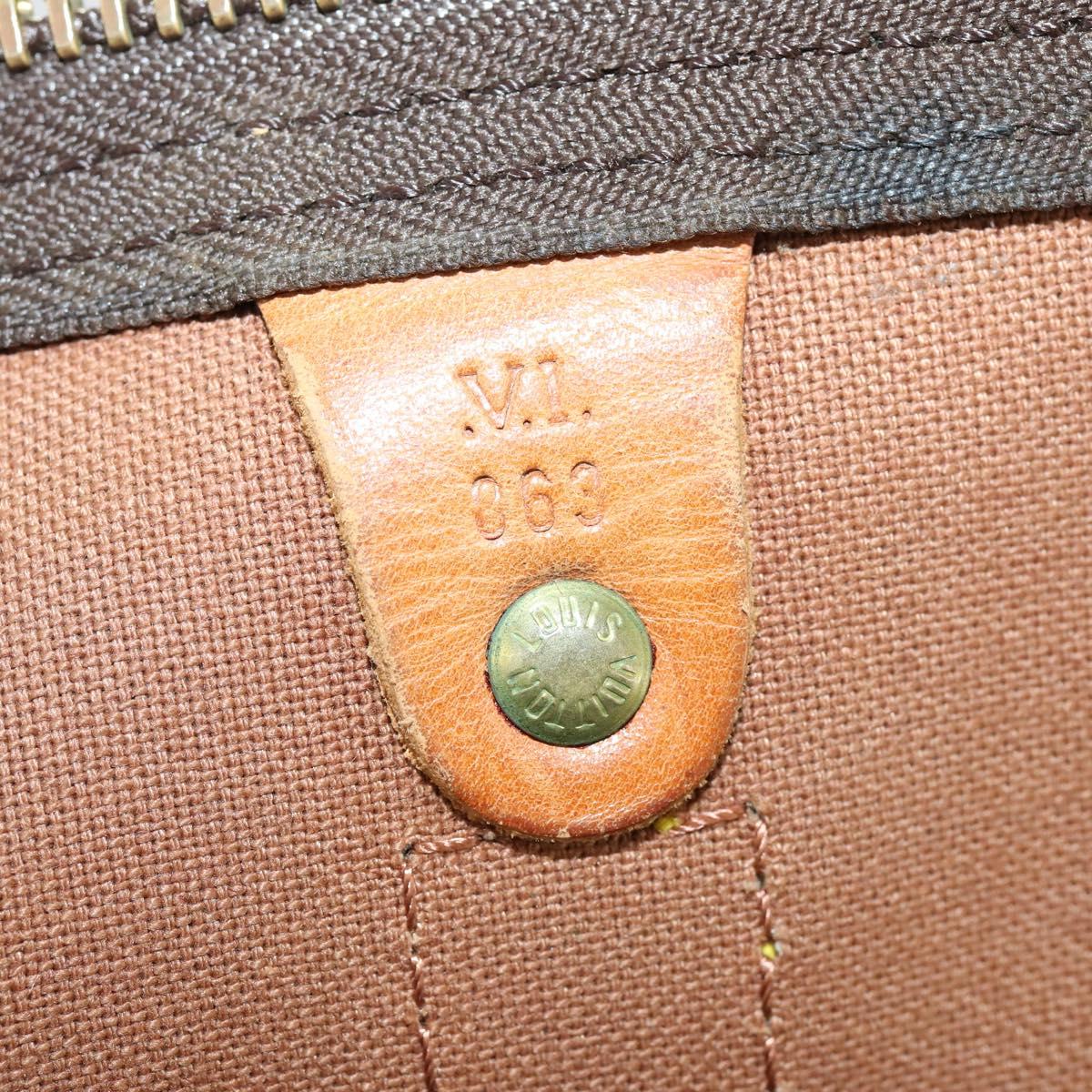 LOUIS VUITTON Monogram Keepall Bandouliere 60 Boston Bag M41412 LV Auth bs28590