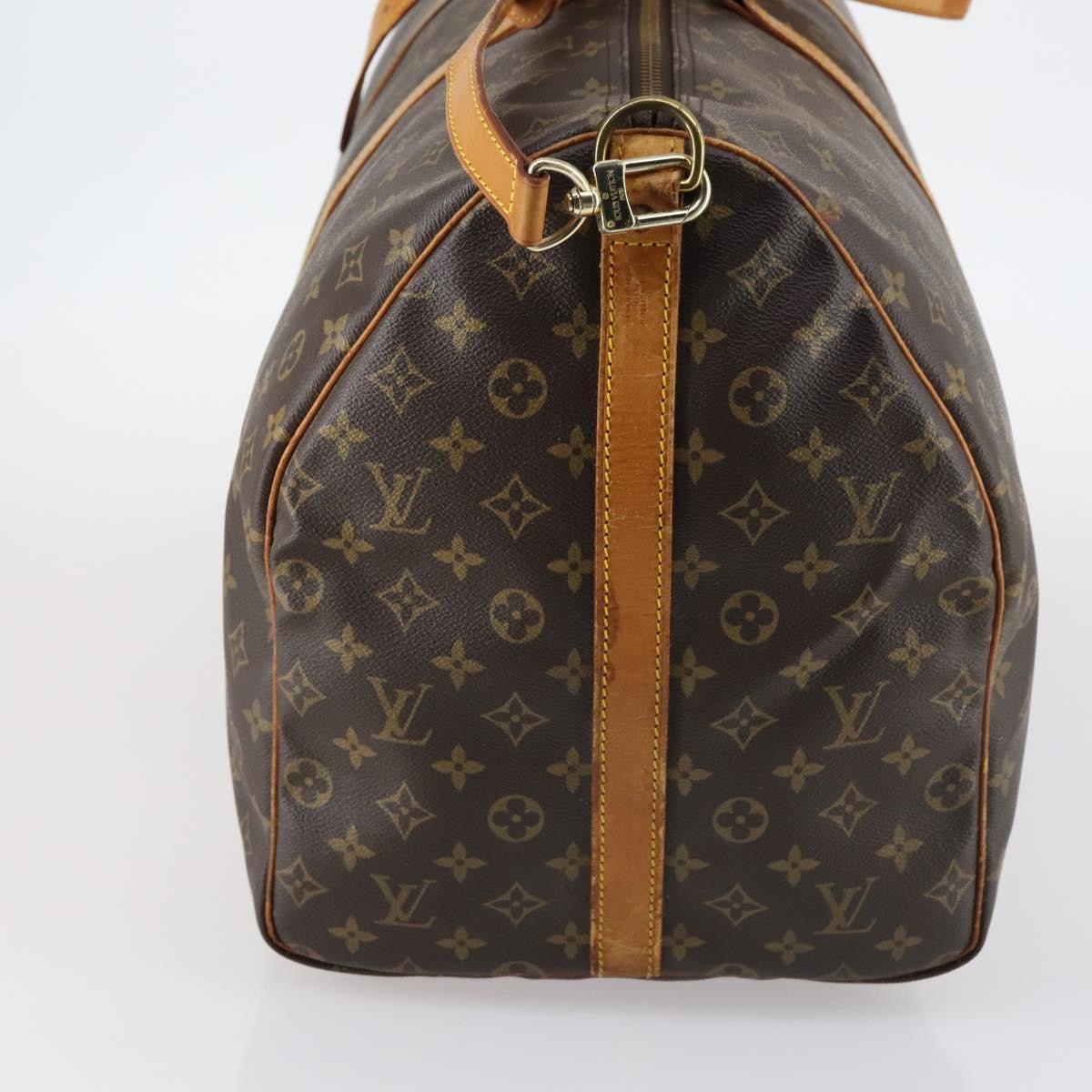 LOUIS VUITTON Monogram Keepall Bandouliere 60 Boston Bag M41412 LV Auth bs28590