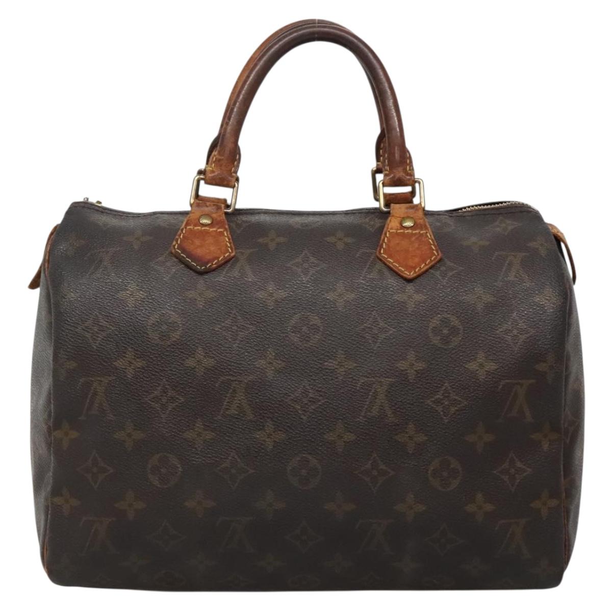 LOUIS VUITTON Monogram Speedy 30 Hand Bag M41526 LV Auth bs28595