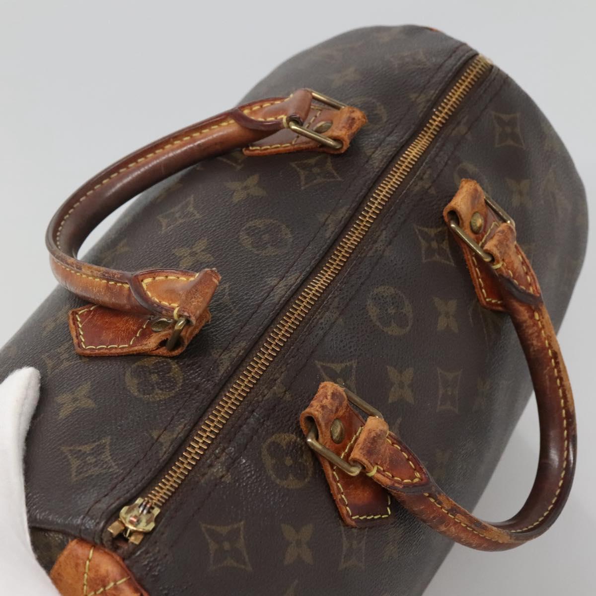 LOUIS VUITTON Monogram Speedy 30 Hand Bag M41526 LV Auth bs28595