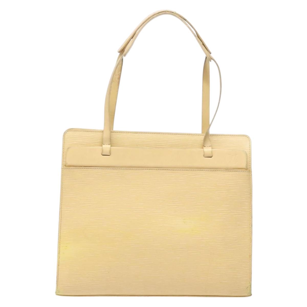 LOUIS VUITTON Epi Croisette PM Tote Bag Vanilla M5249A LV Auth bs28602