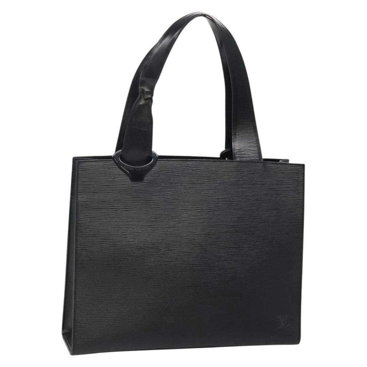 LOUIS VUITTON Epi Gemeaux Tote Bag Black M52452 LV Auth bs28603