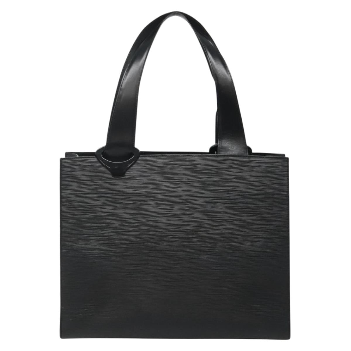 LOUIS VUITTON Epi Gemeaux Tote Bag Black M52452 LV Auth bs28603