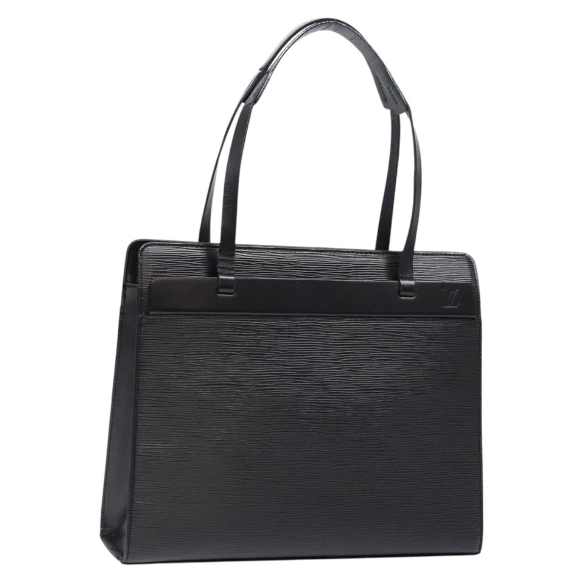 LOUIS VUITTON Epi Croisette PM Tote Bag Black M52492 LV Auth bs28604