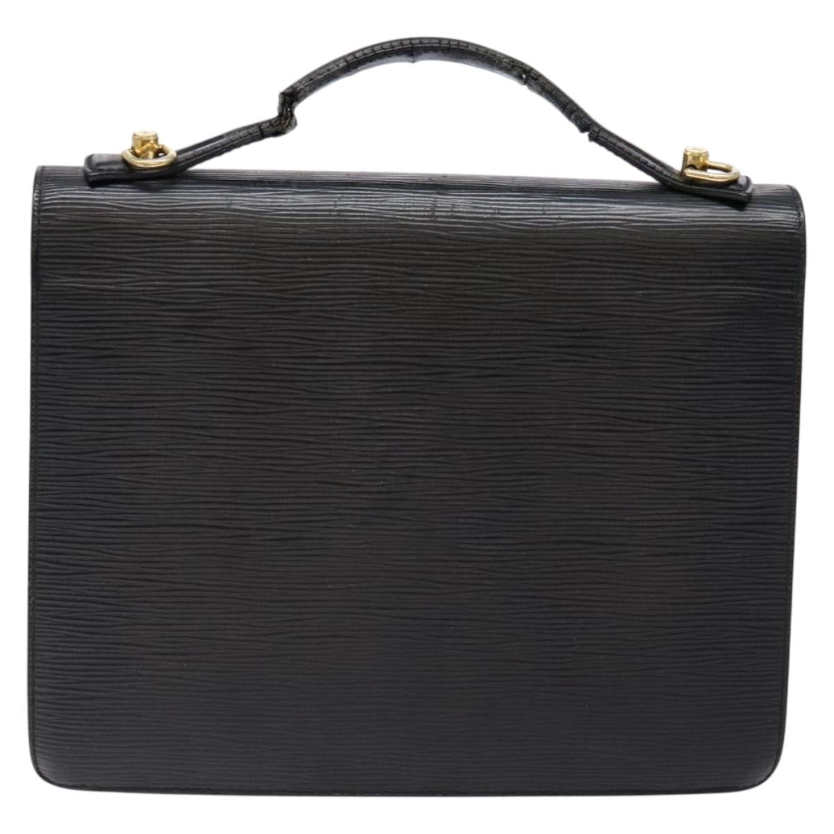 LOUIS VUITTON Epi Monceau 28 Hand Bag Black M52122 LV Auth bs28606