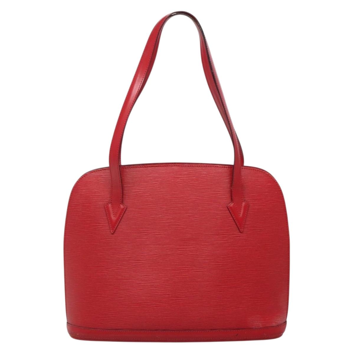 LOUIS VUITTON Epi Lussac Shoulder Bag Red M52287 LV Auth bs28610