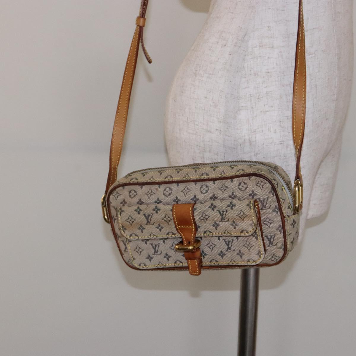 LOUIS VUITTON Monogram Mini Juliet MM Shoulder Bag Blue M92004 LV Auth bs28619