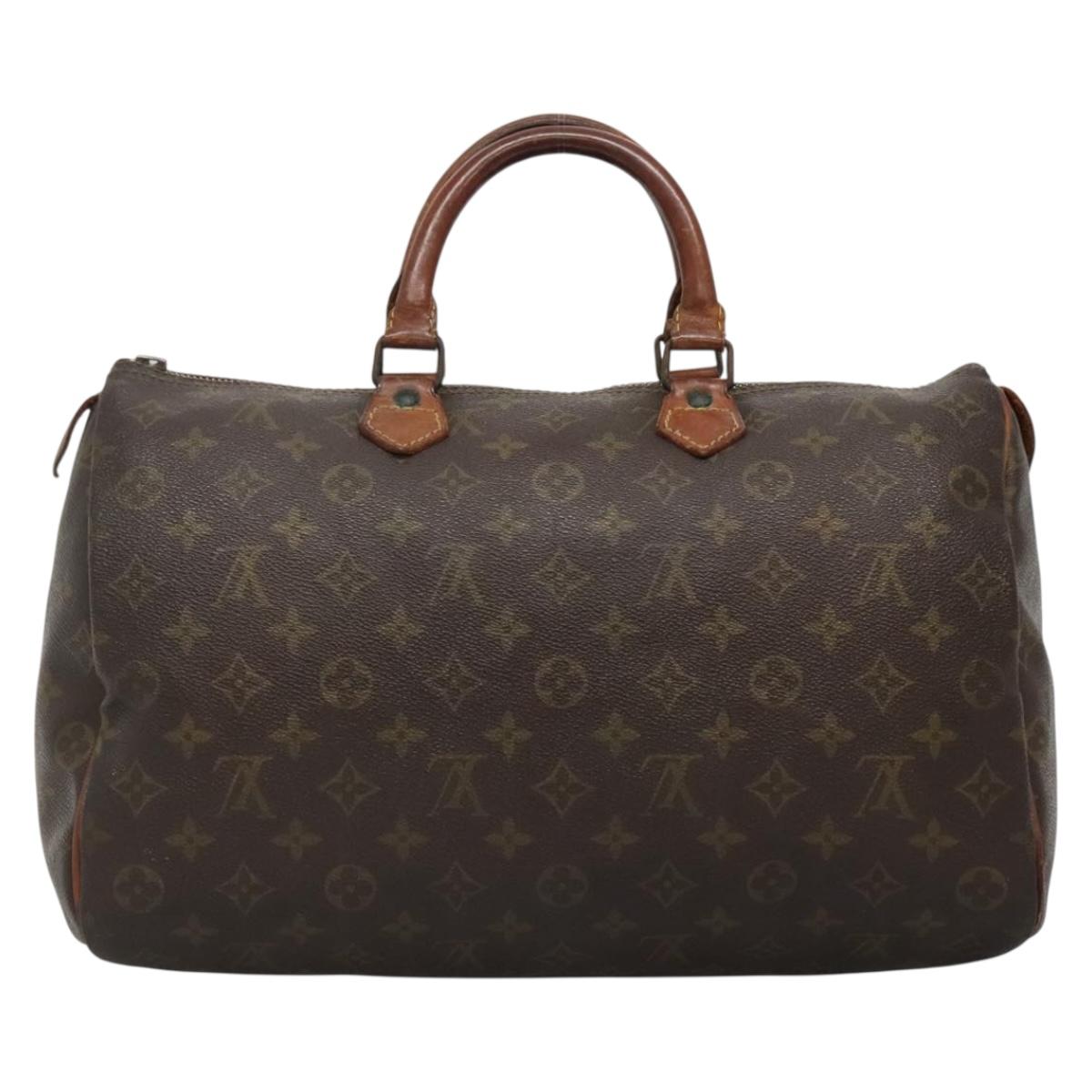 LOUIS VUITTON Monogram Speedy 35 Hand Bag M41524 LV Auth bs28622