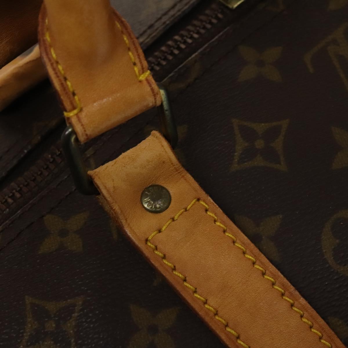 LOUIS VUITTON Monogram Keepall Bandouliere 60 Boston Bag M41412 LV Auth bs28623