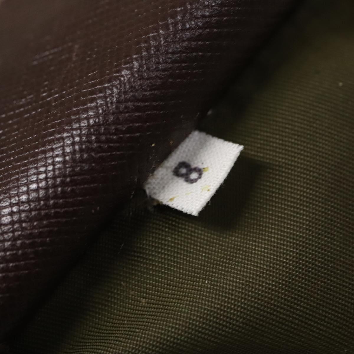 PRADA Garment Cover Nylon Khaki Silver Auth bs28697